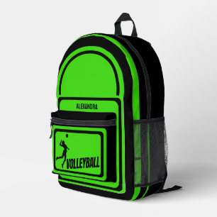 Volleyball, Volleyballspielerin, Mädchen, Geburtst Bedruckter Rucksack