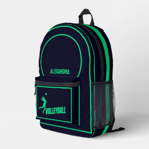 Volleyball, Volleyballspielerin, Mädchen, Geburtst Bedruckter Rucksack
