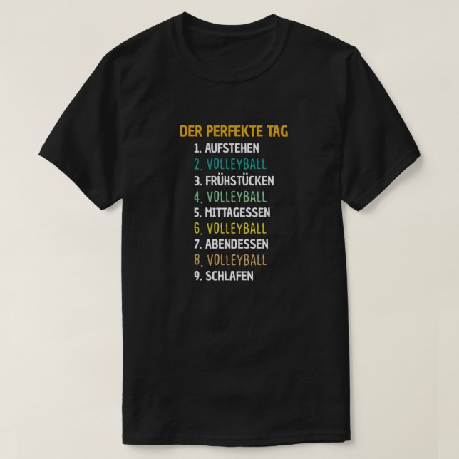 Volleyball-Volleyballspielerin T-Shirt (Design vorne)