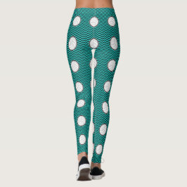 Volleyball Wählen Sie eine Zickzack Leggings