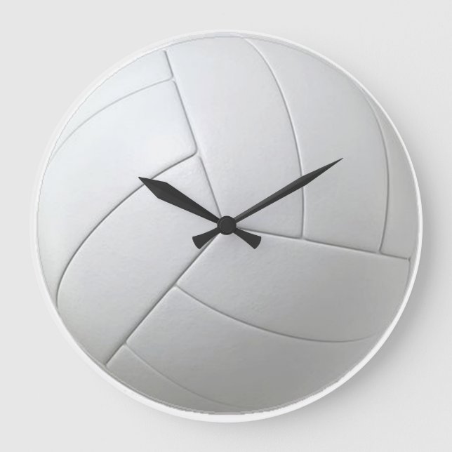 Volleyball-Wall-Uhr Große Wanduhr (Vorderseite)