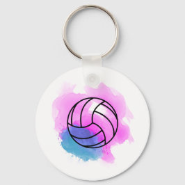 Volleyball Watercolor Schlüsselanhänger