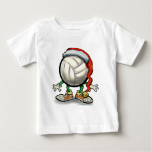 Volleyball Weihnachten Baby T-shirt