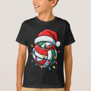 Volleyball Weihnachten Santa Hut Volleyball Sport T-Shirt