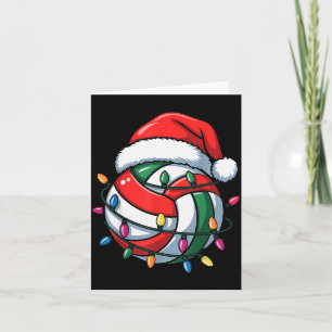 Volleyball Weihnachten Santa Hut Volleyball Srt Mä Karte