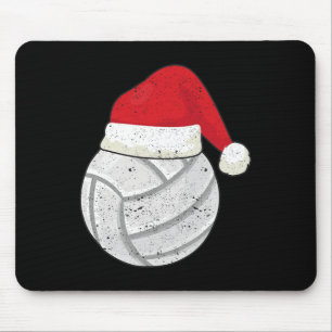 Volleyball Weihnachtsball Weihnachtsmann Hat Xmas Mousepad