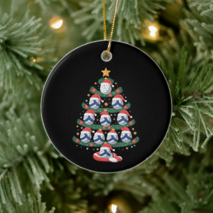 Volleyball Weihnachtsbaum Lichter Sportler Keramik Ornament