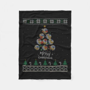 Volleyball Weihnachtsbaum Weihnachtsgeschenk Fleecedecke