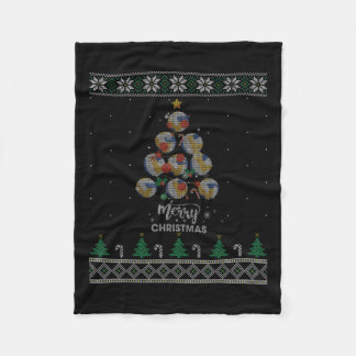 Volleyball Weihnachtsbaum Weihnachtsgeschenk Fleecedecke