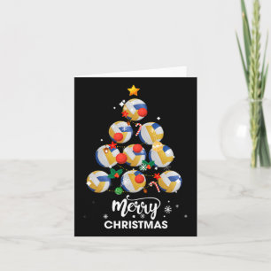 Volleyball Weihnachtsbaum Weihnachtsgeschenk Karte