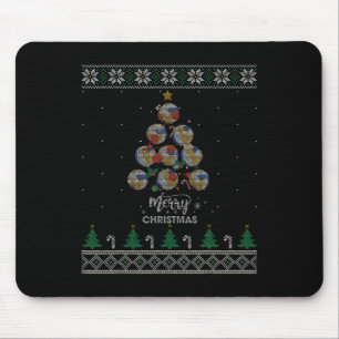 Volleyball Weihnachtsbaum Weihnachtsgeschenk Mousepad