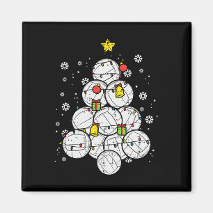 Volleyball Weihnachtsbaum Xmas Sportspieler Männer Magnet