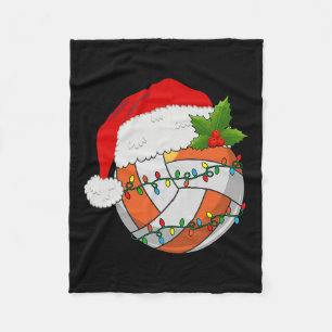Volleyball Weihnachtsfrauen Weihnachtsmannmütze Me Fleecedecke