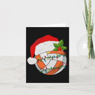 Volleyball Weihnachtsfrauen Weihnachtsmannmütze Me Karte