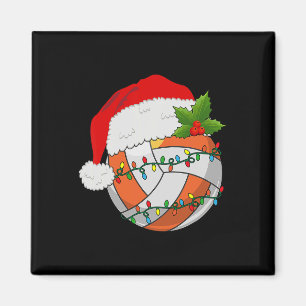 Volleyball Weihnachtsfrauen Weihnachtsmannmütze Me Magnet