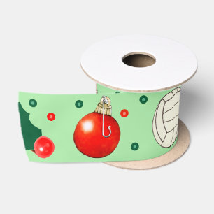 Volleyball Weihnachtsgeschenk Satin Ribbon Satinband