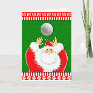 Volleyball Weihnachtsgrüße Feiertagskarte
