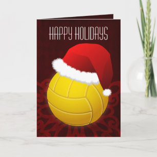 Volleyball Weihnachtskarten Feiertagskarte