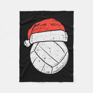 Volleyball Weihnachtsmannmütze Sport Weihnachten W Fleecedecke
