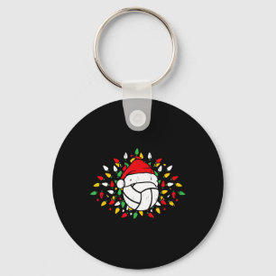 Volleyball Weihnachtsmannmütze Weihnachten Sportli Schlüsselanhänger