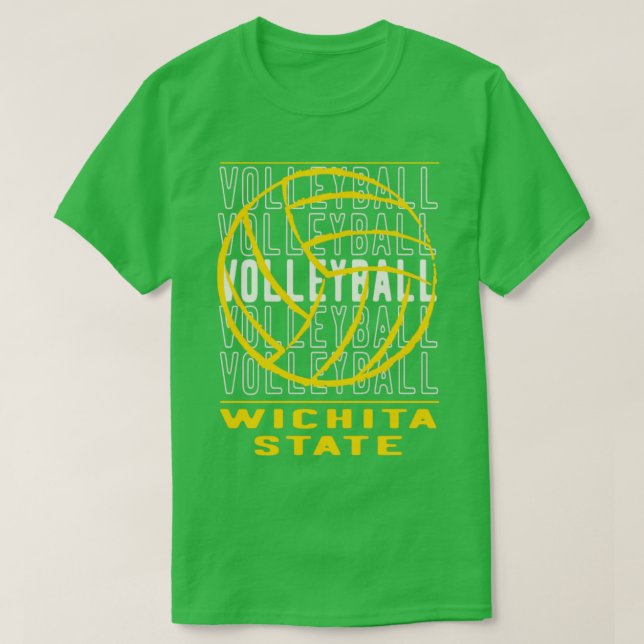 Volleyball Wichita Staat T-Shirt (Design vorne)