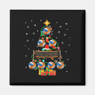 Volleyball X-mas Tree Lights Volleyball Player Lov Magnet