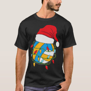 Volleyball Xmas Lights Weihnachtskostüm Pajama Win T-Shirt