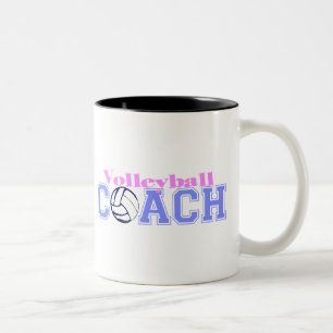 Volleyball-Zug (Version B) Zweifarbige Tasse