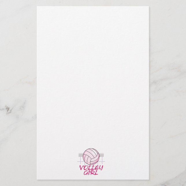 Volleyballdesign Briefpapier (Vorderseite)