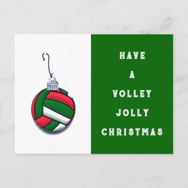 Volleyballjubiläum Feiertagspostkarte (Vorderseite)