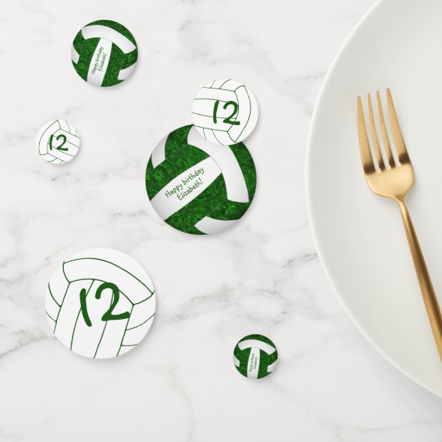 Volleyballmädchen personalisiert konfetti (Gruppe)