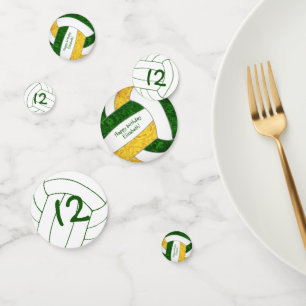 Volleyballmädchen - personalisierter Geburtstag Konfetti
