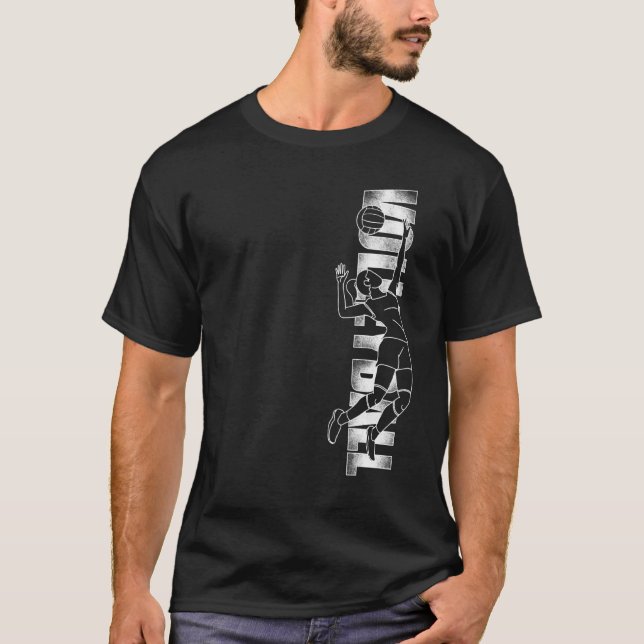 Volleyballmannschaft Vintag Volleyball 2 T-Shirt (Vorderseite)