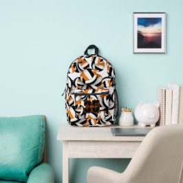 Volleyballmannschaftsfarben gemustert bedruckter rucksack