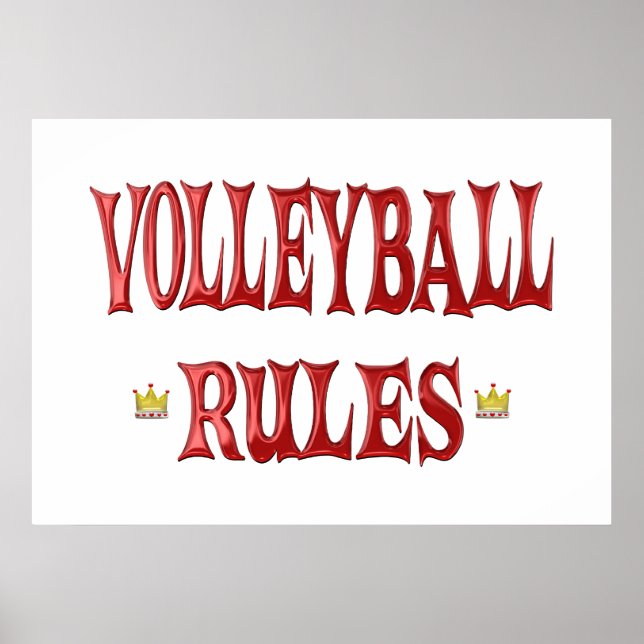 Volleyballregeln Poster (Vorne)