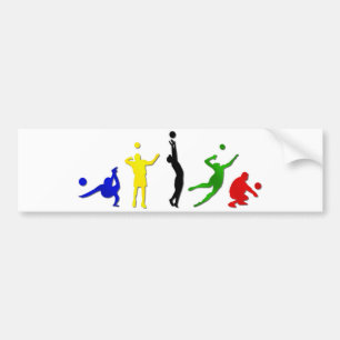 Volleyballspiele Autoaufkleber