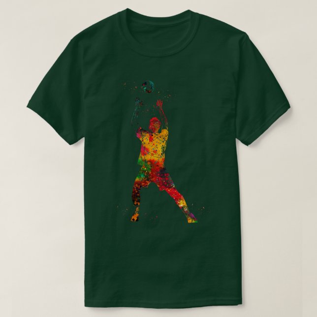 Volleyballspieler 1 T-Shirt (Design vorne)