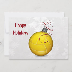 Volleyballspieler Holiday Grußkarten Feiertagskarte