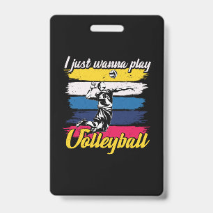 Volleyballspieler Ich will einfach nur Volleybal Ausweis