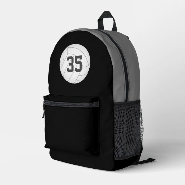 Volleyballspieler Jersey Nummer JEDE Farbe Bedruckter Rucksack (Rückseitige Ecke Rechts)