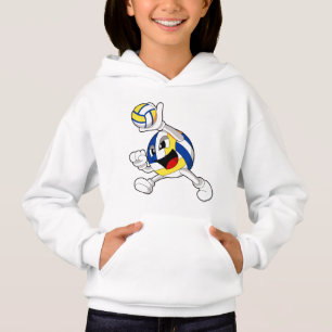Volleyballspieler mit Volleyball Hoodie