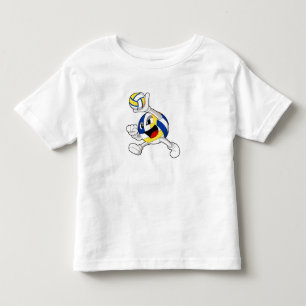 Volleyballspieler mit Volleyball Kleinkind T-shirt