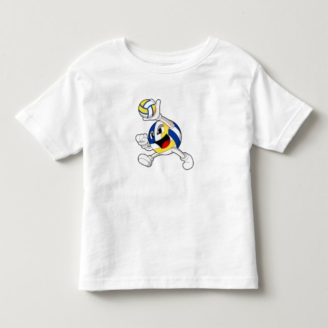 Volleyballspieler mit Volleyball Kleinkind T-shirt (Vorderseite)