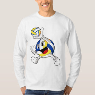 Volleyballspieler mit Volleyball T-Shirt