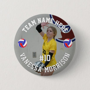 Volleyballspieler Name Nummer Team und Foto hinzuf Button