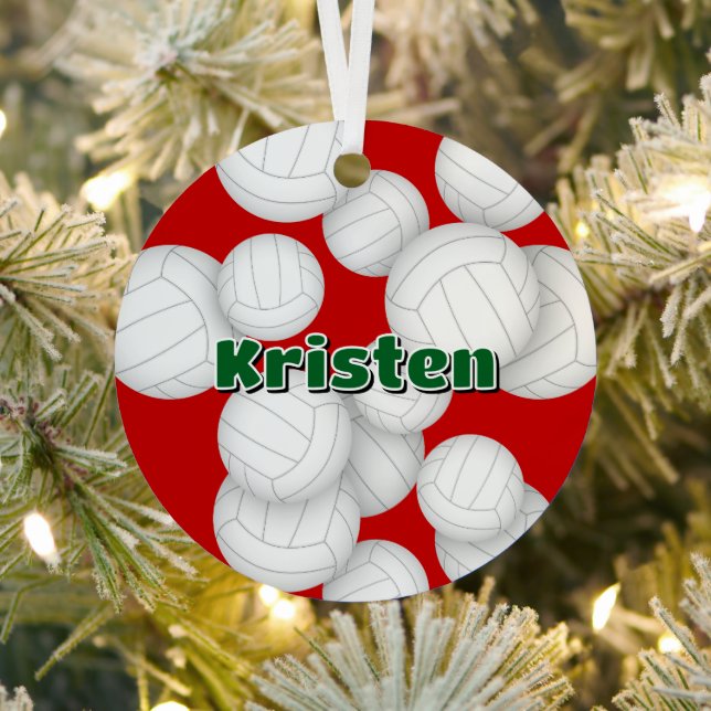 Volleyballspieler Name Sake Ornament Aus Metall (InSitu)