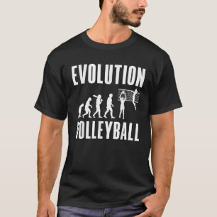Volleyballspieler Sport Retro Evolution Volleyball T-Shirt