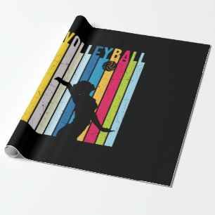 Volleyballspieler Vintage Volleyball Geschenkpapier