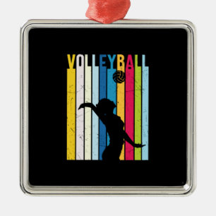 Volleyballspieler Vintage Volleyball Ornament Aus Metall