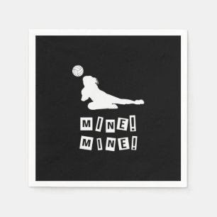 Volleyballspieler Volleyball Mine Serviette